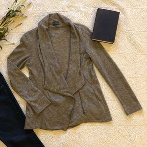 Market & Spruce Asymmetrical Zip-Up Sweater